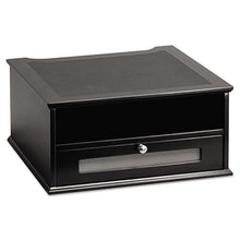 Load image into Gallery viewer, Victor® wholesale. Midnight Black Collection Monitor Riser, 13&quot; X 13&quot; X 6.5&quot;, Black, Supports 50 Lbs. HSD Wholesale: Janitorial Supplies, Breakroom Supplies, Office Supplies.