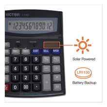 Load image into Gallery viewer, Victor® wholesale. 1190 Executive Desktop Calculator, 12-digit Lcd. HSD Wholesale: Janitorial Supplies, Breakroom Supplies, Office Supplies.