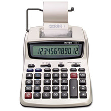 Load image into Gallery viewer, Victor® wholesale. 1208-2 Two-color Compact Printing Calculator, Black-red Print, 2.3 Lines-sec. HSD Wholesale: Janitorial Supplies, Breakroom Supplies, Office Supplies.