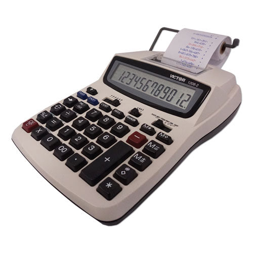Victor® wholesale. 1208-2 Two-color Compact Printing Calculator, Black-red Print, 2.3 Lines-sec. HSD Wholesale: Janitorial Supplies, Breakroom Supplies, Office Supplies.