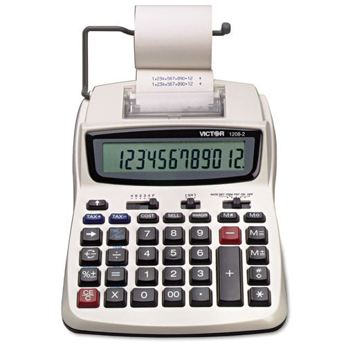 Victor® wholesale. 1208-2 Two-color Compact Printing Calculator, Black-red Print, 2.3 Lines-sec. HSD Wholesale: Janitorial Supplies, Breakroom Supplies, Office Supplies.