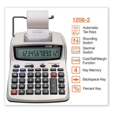 Load image into Gallery viewer, Victor® wholesale. 1208-2 Two-color Compact Printing Calculator, Black-red Print, 2.3 Lines-sec. HSD Wholesale: Janitorial Supplies, Breakroom Supplies, Office Supplies.