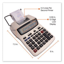 Load image into Gallery viewer, Victor® wholesale. 1208-2 Two-color Compact Printing Calculator, Black-red Print, 2.3 Lines-sec. HSD Wholesale: Janitorial Supplies, Breakroom Supplies, Office Supplies.