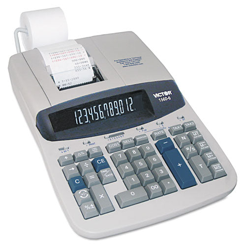 Victor® wholesale. 1560-6 Two-color Ribbon Printing Calculator, Black-red Print, 5.2 Lines-sec. HSD Wholesale: Janitorial Supplies, Breakroom Supplies, Office Supplies.