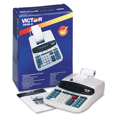 Victor® wholesale. 2640-2 Two-color Printing Calculator, Black-red Print, 4.6 Lines-sec. HSD Wholesale: Janitorial Supplies, Breakroom Supplies, Office Supplies.