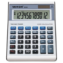 Load image into Gallery viewer, Victor® wholesale. 6500 Executive Desktop Loan Calculator, 12-digit Lcd. HSD Wholesale: Janitorial Supplies, Breakroom Supplies, Office Supplies.