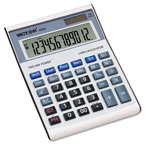 Victor® wholesale. 6500 Executive Desktop Loan Calculator, 12-digit Lcd. HSD Wholesale: Janitorial Supplies, Breakroom Supplies, Office Supplies.