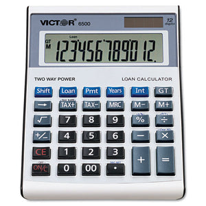 Victor® wholesale. 6500 Executive Desktop Loan Calculator, 12-digit Lcd. HSD Wholesale: Janitorial Supplies, Breakroom Supplies, Office Supplies.