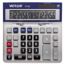 Load image into Gallery viewer, Victor® wholesale. 6700 Large Desktop Calculator, 16-digit Lcd. HSD Wholesale: Janitorial Supplies, Breakroom Supplies, Office Supplies.