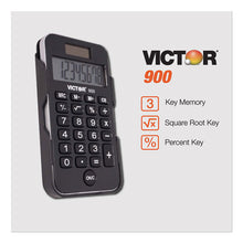 Load image into Gallery viewer, Victor® wholesale. 900 Antimicrobial Pocket Calculator, 8-digit Lcd. HSD Wholesale: Janitorial Supplies, Breakroom Supplies, Office Supplies.