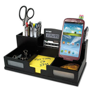 Victor® wholesale. Midnight Black Desk Organizer With Smartphone Holder, 10 1-2 X 5 1-2 X 4, Wood. HSD Wholesale: Janitorial Supplies, Breakroom Supplies, Office Supplies.