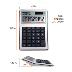 Victor® wholesale. Tuffcalc Desktop Calculator, 12-digit Lcd. HSD Wholesale: Janitorial Supplies, Breakroom Supplies, Office Supplies.