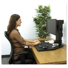 Load image into Gallery viewer, Victor® wholesale. High Rise Standing Desk Workstation, 28&quot; X 23&quot; X 10.5&quot; To 15.5&quot;, Black. HSD Wholesale: Janitorial Supplies, Breakroom Supplies, Office Supplies.