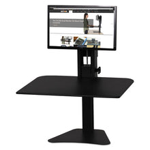 Load image into Gallery viewer, Victor® wholesale. High Rise Standing Desk Workstation, 28&quot; X 23&quot; X 10.5&quot; To 15.5&quot;, Black. HSD Wholesale: Janitorial Supplies, Breakroom Supplies, Office Supplies.