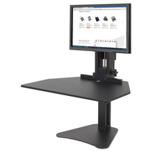 Load image into Gallery viewer, Victor® wholesale. High Rise Standing Desk Workstation, 28&quot; X 23&quot; X 10.5&quot; To 15.5&quot;, Black. HSD Wholesale: Janitorial Supplies, Breakroom Supplies, Office Supplies.