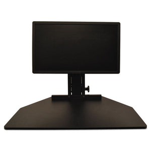 Victor® wholesale. High Rise Standing Desk Workstation, 28" X 23" X 10.5" To 15.5", Black. HSD Wholesale: Janitorial Supplies, Breakroom Supplies, Office Supplies.