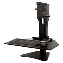 Load image into Gallery viewer, Victor® wholesale. High Rise Standing Desk Workstation, 28&quot; X 23&quot; X 10.5&quot; To 15.5&quot;, Black. HSD Wholesale: Janitorial Supplies, Breakroom Supplies, Office Supplies.