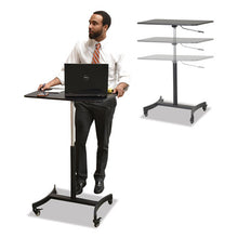 Load image into Gallery viewer, Victor® wholesale. Dc500 High Rise Collection Mobile Adjustable Standing Desk, 30.75&quot; X 22&quot; X 29&quot; To 44&quot;, Black. HSD Wholesale: Janitorial Supplies, Breakroom Supplies, Office Supplies.