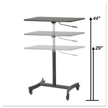 Load image into Gallery viewer, Victor® wholesale. Dc500 High Rise Collection Mobile Adjustable Standing Desk, 30.75&quot; X 22&quot; X 29&quot; To 44&quot;, Black. HSD Wholesale: Janitorial Supplies, Breakroom Supplies, Office Supplies.