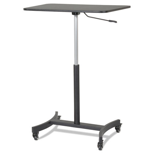 Victor® wholesale. Dc500 High Rise Collection Mobile Adjustable Standing Desk, 30.75" X 22" X 29" To 44", Black. HSD Wholesale: Janitorial Supplies, Breakroom Supplies, Office Supplies.