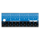Victor® wholesale. Easy Read Stainless Steel Ruler, Standard-metric, 12", Blue. HSD Wholesale: Janitorial Supplies, Breakroom Supplies, Office Supplies.
