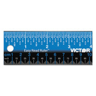 Victor® wholesale. Easy Read Stainless Steel Ruler, Standard-metric, 12