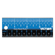 Victor® wholesale. Easy Read Stainless Steel Ruler, Standard-metric, 18