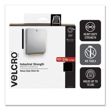 Load image into Gallery viewer, VELCRO® Brand wholesale. Industrial-strength Heavy-duty Fasteners With Dispenser Box, 2&quot; X 15 Ft, Black. HSD Wholesale: Janitorial Supplies, Breakroom Supplies, Office Supplies.