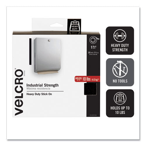 VELCRO® Brand wholesale. Industrial-strength Heavy-duty Fasteners With Dispenser Box, 2" X 15 Ft, Black. HSD Wholesale: Janitorial Supplies, Breakroom Supplies, Office Supplies.