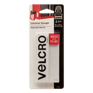 VELCRO® Brand wholesale. Industrial-strength Heavy-duty Fasteners, 2" X 4", White, 2-pack. HSD Wholesale: Janitorial Supplies, Breakroom Supplies, Office Supplies.