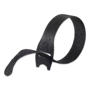 VELCRO® Brand wholesale. One-wrap Pre-cut Thin Ties, 0.5" X 8", Black-gray, 50-pack. HSD Wholesale: Janitorial Supplies, Breakroom Supplies, Office Supplies.