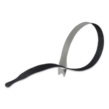 Load image into Gallery viewer, VELCRO® Brand wholesale. One-wrap Pre-cut Thin Ties, 0.5&quot; X 15&quot;, Black-gray, 30-pack. HSD Wholesale: Janitorial Supplies, Breakroom Supplies, Office Supplies.