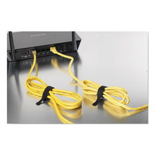 Load image into Gallery viewer, VELCRO® Brand wholesale. One-wrap Pre-cut Thin Ties, 0.5&quot; X 8&quot;, Black, 50-pack. HSD Wholesale: Janitorial Supplies, Breakroom Supplies, Office Supplies.