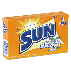 SUN® wholesale. Color Safe Powder Bleach, Vend Pack, 1 Load Box, 100-carton. HSD Wholesale: Janitorial Supplies, Breakroom Supplies, Office Supplies.