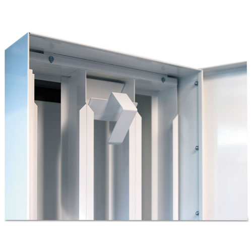 Vend-Rite wholesale. Coin-operated Soap Vender, 3-column, 16.25 X 9.5 X 37.75, White-blue. HSD Wholesale: Janitorial Supplies, Breakroom Supplies, Office Supplies.