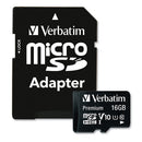 Verbatim® wholesale. 16gb Premium Microsdhc Memory Card With Adapter, Up To 80mb-s Read Speed. HSD Wholesale: Janitorial Supplies, Breakroom Supplies, Office Supplies.