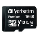 Verbatim® wholesale. 16gb Premium Microsdhc Memory Card With Adapter, Up To 80mb-s Read Speed. HSD Wholesale: Janitorial Supplies, Breakroom Supplies, Office Supplies.