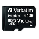 Verbatim® wholesale. 64gb Premium Microsdxc Memory Card With Adapter, Up To 90mb-s Read Speed. HSD Wholesale: Janitorial Supplies, Breakroom Supplies, Office Supplies.