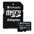 Verbatim® wholesale. 128gb Premium Microsdxc Memory Card With Adapter, Up To 90mb-s Read Speed. HSD Wholesale: Janitorial Supplies, Breakroom Supplies, Office Supplies.