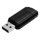 Verbatim® wholesale. Pinstripe Usb Flash Drive, 16 Gb, Black. HSD Wholesale: Janitorial Supplies, Breakroom Supplies, Office Supplies.