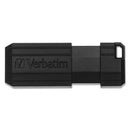Verbatim® wholesale. Pinstripe Usb Flash Drive, 16 Gb, Black. HSD Wholesale: Janitorial Supplies, Breakroom Supplies, Office Supplies.