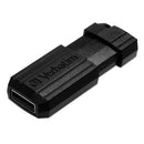 Verbatim® wholesale. Pinstripe Usb Flash Drive, 16 Gb, Black. HSD Wholesale: Janitorial Supplies, Breakroom Supplies, Office Supplies.