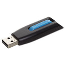 Verbatim® wholesale. Store 'n' Go V3 Usb 3.0 Drive, 16 Gb, Black-blue. HSD Wholesale: Janitorial Supplies, Breakroom Supplies, Office Supplies.