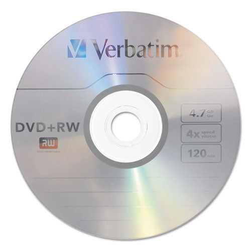 Verbatim® wholesale. Dvd+rw Discs, 4.7gb, 4x, Spindle, 30-pack. HSD Wholesale: Janitorial Supplies, Breakroom Supplies, Office Supplies.