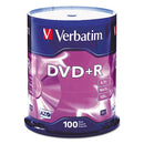 Verbatim® wholesale. Dvd+r Discs, 4.7gb, 16x, Spindle, 100-pack. HSD Wholesale: Janitorial Supplies, Breakroom Supplies, Office Supplies.