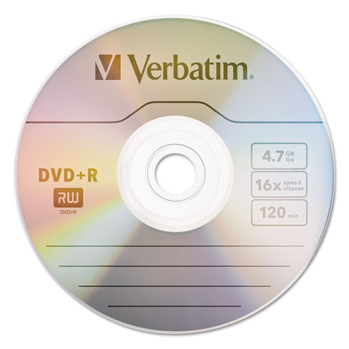 Verbatim® wholesale. Dvd+r Discs, 4.7gb, 16x, Spindle, 100-pack. HSD Wholesale: Janitorial Supplies, Breakroom Supplies, Office Supplies.