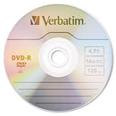 Verbatim® wholesale. Dvd-r Discs, 4.7gb, 16x, Spindle, Silver, 50-pack. HSD Wholesale: Janitorial Supplies, Breakroom Supplies, Office Supplies.
