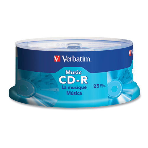 Verbatim® wholesale. Cd-r Music Recordable Disc, 700mb, 40x, 25-pk. HSD Wholesale: Janitorial Supplies, Breakroom Supplies, Office Supplies.