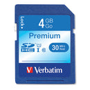 Verbatim® wholesale. 4gb Premium Sdhc Memory Card, Uhs-i U1 Class 10, Up To 30mb-s Read Speed. HSD Wholesale: Janitorial Supplies, Breakroom Supplies, Office Supplies.