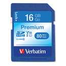 Verbatim® wholesale. 16gb Premium Sdhc Memory Card, Uhs-i V10 U1 Class 10, Up To 80mb-s Read Speed. HSD Wholesale: Janitorial Supplies, Breakroom Supplies, Office Supplies.
